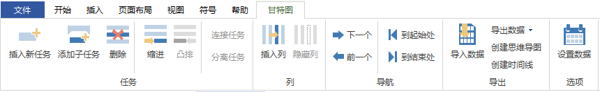 易倍体育官方网站
甘特图菜单栏