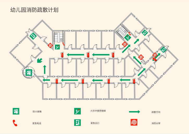 消防图示图