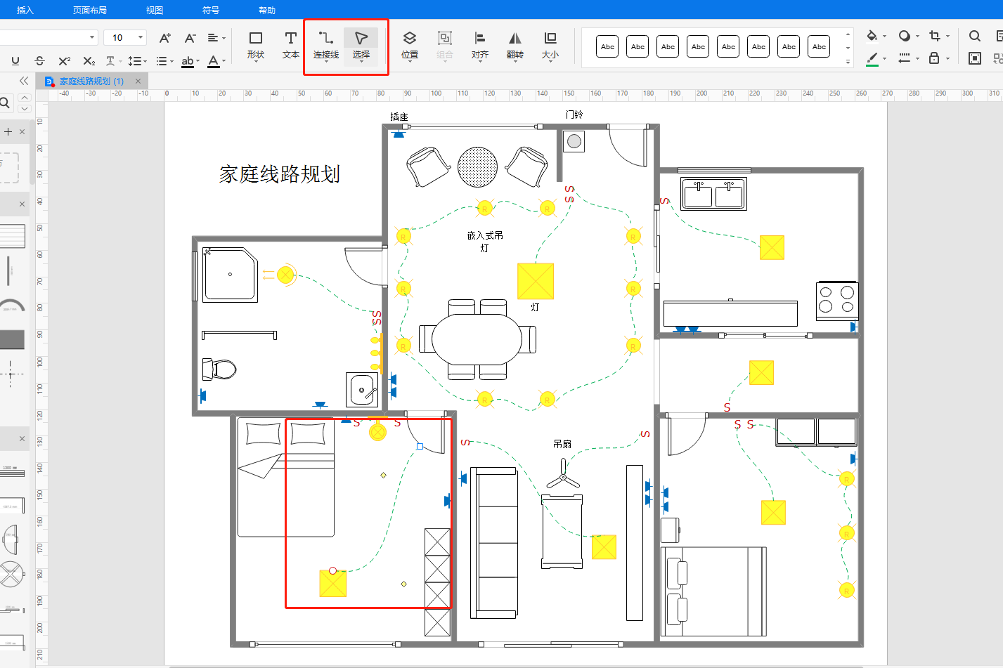 家庭线路规划图